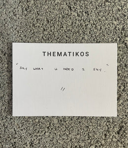 THEMATIKOS GIFT WRAPPING + CARD